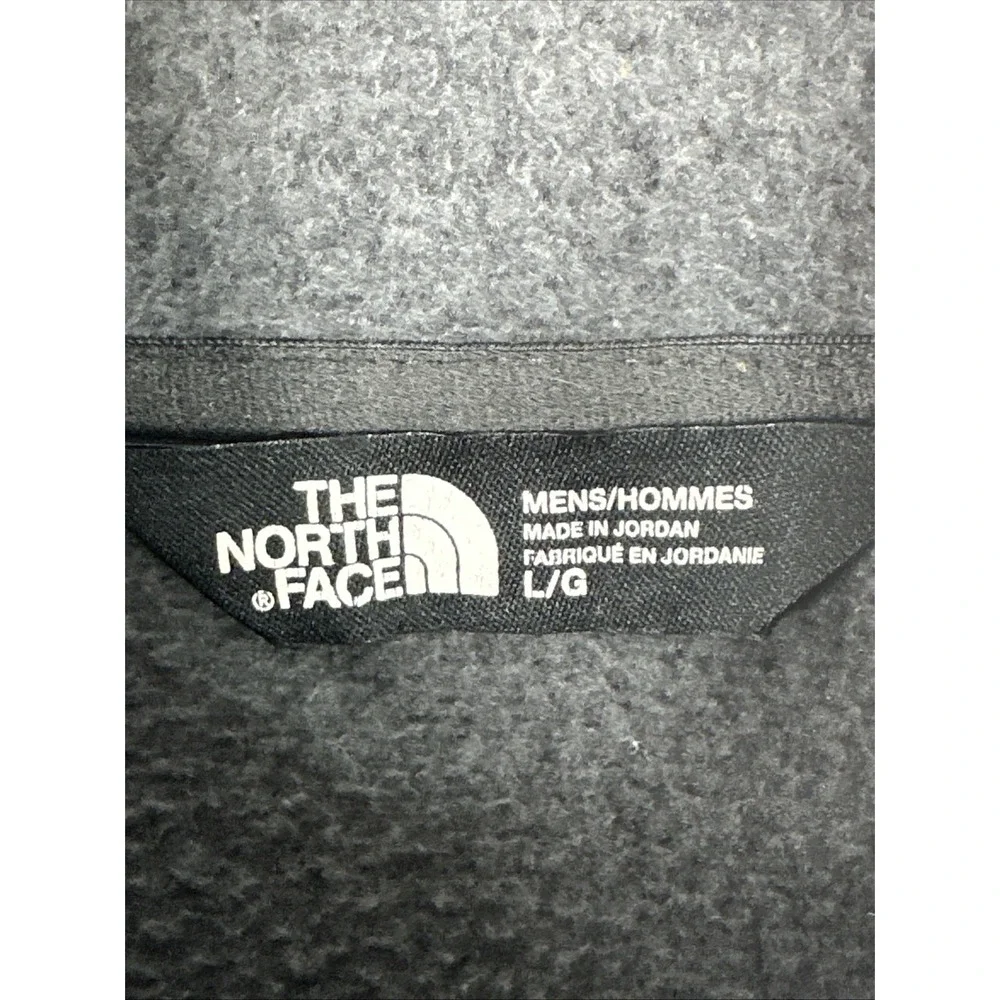 The North Face Mens L Gray‎ Sweater Fleece 1/4 Zip Pullover Jacket Outdoor